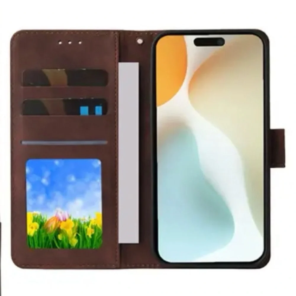 New IPhone 16 pro Vegan Leather Wallet Phone Case
